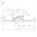 Профиль встраиваемый Arlight PDS-BEVEL 063420