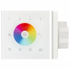 Панель-регулятора цвета RGBW сенсорная встраиваемая ARLIGHT  Sens SR-2820AC-RF-IN White (220V, RGBW, 4зоны)
