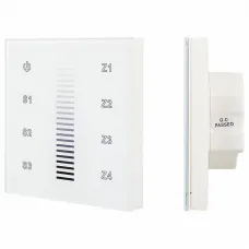 Панель-диммера сенсорная встраиваемая ARLIGHT  Sens SR-2830A-RF-IN White (220V, DIM, 4 зоны)