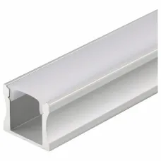 Профиль накладной ARLIGHT  ALU-SLIM-H15-2000 ANOD+FROST 018246