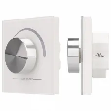 Панель-диммера роторная встраиваемая ARLIGHT  Rotary SR-2836R-RF-IN White (3V, DIM)