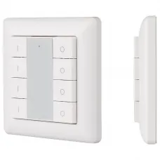 Панель-диммера клавишная накладная ARLIGHT  Knob SR-2853K8-RF-UP White (3V, DIM, 4 зоны)