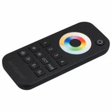 Пульт-регулятор цвета RGBW с сенсорным кольцом ARLIGHT  SMART-R SMART-R22-MULTI Black (4 зоны, 2.4G)