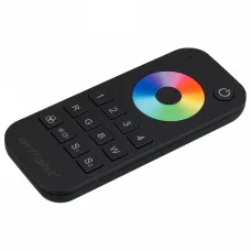 Пульт-регулятор цвета RGBW с сенсорным кольцом ARLIGHT  SMART-R SMART-R26-RGBW Black (4 зоны, 2.4G)