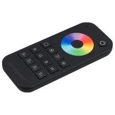 Пульт-регулятор цвета RGBW с сенсорным кольцом ARLIGHT  SMART-R SMART-R28-RGBW Black (1 зона, 2.4G)