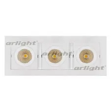 Встраиваемый светильник Arlight  CL-KARDAN-S260x102-3x9W Warm (WH, 38 deg) 024133