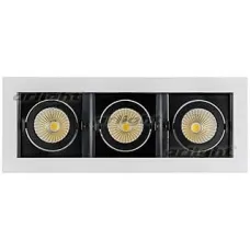 Встраиваемый светильник Arlight  CL-KARDAN-S260x102-3x9W Day (WH-BK, 38 deg) 024135
