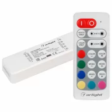 Контроллер-регулятор цвета RGBW с пультом ДУ ARL-MIN ARL-MINI-RGBW-4x2.5A (5-24V, RF ПДУ 20кн) ARLIGHT