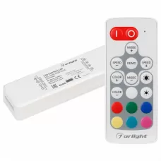 Контроллер-регулятор цвета RGBW с пультом ДУ ARL-MIN ARL-MINI-RGB-3x4A (5-24V, RF ПДУ 18кн) ARLIGHT