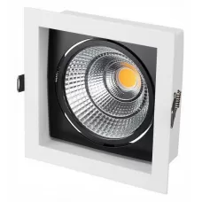 Встраиваемый светильник Arlight CL-KARDAN-S152x152-25W Warm3000 (WH-BK, 30 deg) 024984
