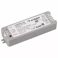 Контроллер SMART-K21-MIX (12-24V, 2x5A, 2.4G) (IP20 Пластик, 5 лет) ARLIGHT