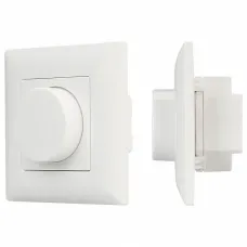 Панель-диммера роторная встраиваемая ARLIGHT  SMART SMART-P14-DIM (230V, 3A, 0/1-10V, 2.4G)