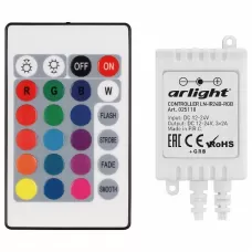 Контроллер-регулятор цвета RGB с пультом ДУ Arlight LN-IR24 025110