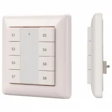 Панель-диммера клавишная накладная ARLIGHT  Intelligent DALI-223-1G-8SC-IN (BUS)