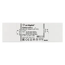 Блок питания ARV-SP-24060-FLAT-PFC (24V, 2.5A, 60W) (ARLIGHT , IP20 Пластик, 5 лет) ARLIGHT  