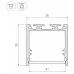 Профиль накладной ARLIGHT  SL-LINE 036253