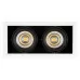 Встраиваемый светильник Arlight CL-KARDAN-S375x190-2x25W Warm3000 (WH-BK, 30 deg) 028863