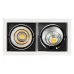 Встраиваемый светильник Arlight CL-KARDAN-S283x152-2x25W Day4000 (WH-BK, 30 deg) 027924