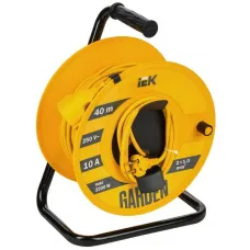 Удлинитель на катушке 1х40м Garden УК40 2P 2х1.0кв.мм IEK GD-KP50-10-01-40