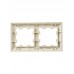 Рамка 2-м BRITE РУ-2-Бр беж./жемчуж. IEK BR-M22-12-1-K10