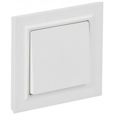 Выключатель 1-кл. СП BRITE ВСР10-1-0-БрАБ 10А в сборе арктич. бел. IEK BR-V10-0-10-K91-F