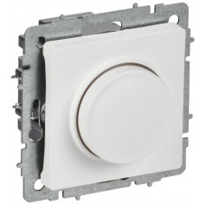 Светорегулятор поворотно-нажимной СП BRITE СС10-1-0-БрАБ 600Вт механизм арктич. бел. IEK BR-D20-0600-K91