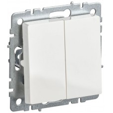 Выключатель 2-кл. Brite 10А ВС10-2-0-БрБ механизм бел. IEK BR-V20-0-10-K01-PRO