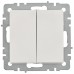Выключатель 2-кл. Brite 10А ВС10-2-0-БрБ механизм бел. IEK BR-V20-0-10-K01-PRO