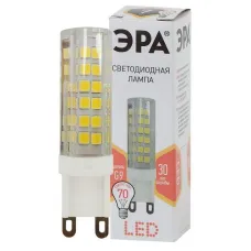 Лампа светодиодная JCD-7w-220V-corn ceramics-827-G9 560лм ЭРА Б0027865