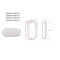 Светильник светодиодный SPB-202-0-40К-015 15Вт 4000К IP65 1425лм 195x95x37 ЖКХ овал Эра Б0047625