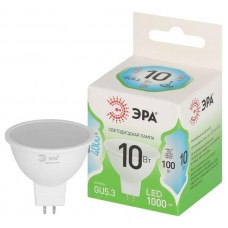Лампа светодиодная GREEN LINE MR16-10W-840-GU5.3 GL 10Вт софит 4000К яркий свет бел. GU5.3 Эра Б0067064