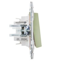 Выключатель 1-кл. SKANDY 10А SK-V01G мятный IEK SK-V10-0-10-K06