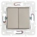 Выключатель 2-кл. SKANDY 10А SK-V04Sh шампань IEK SK-V20-0-10-K37
