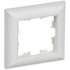 Рамка 1-м BRITE РУ-1-БрАБ арктич. бел./бел. IEK BR-M12-12-K91