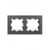 Рамка 2-м IP44 BRITE РУ-2-БрС-44 сталь IEK BR-M22-44-K46