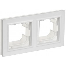 Рамка 2-м BRITE РУ-2-БрАБ-44 IP44 арктич. бел. IEK BR-M22-44-K91