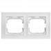Рамка 2-м BRITE РУ-2-БрАБ-44 IP44 арктич. бел. IEK BR-M22-44-K91
