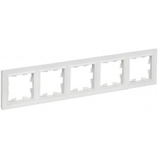 Рамка 5-м BRITE РУ-5-БрАБ арктич. бел. IEK BR-M52-K91