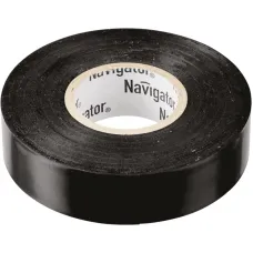 Изолента ПВХ 19мм (рул.20м) черн. NIT-A19-20/BL Navigator 71110