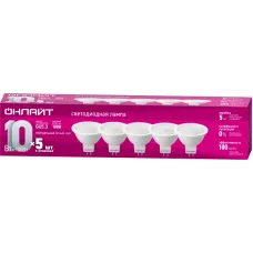 Лампа светодиодная 90 616 ОLL-MR16-10-230-4K-GU5.3-PACK5 ОНЛАЙТ 90616