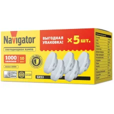Лампа светодиодная 95 324 NLL-GX53-10-230-4K-PACK5 NAVIGATOR 95324