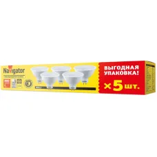 Лампа светодиодная 95 325 NLL-MR16-8-230-4K-GU5.3-PACK5 NAVIGATOR 95325
