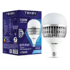 Лампа светодиодная 100Вт HP 6500К E40/E27 176-264В TOKOV ELECTRIC TKE-HP-E40/E27-100-6.5K