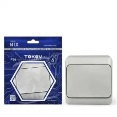 Переключатель 1-кл. ОП Nix 10A IP54 250В сер. TOKOV ELECTRIC TKE-NX-P1-C06-IP54