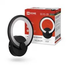 Светильник светодиодный ELEGANT BLISSAR-B 15Вт 230В 3000-6500К 1050лм STEP COLOR черн. IN HOME 4690612043142