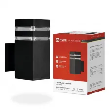 Светильник НБУ POLO-S-1xA60-BL E27 IP65 уличный настен. односторон. под 1хA60 алюм. черн. IN HOME 4690612045078