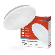 Светильник светодиодный DECO ГЛОРИЯ 70Вт 6500К 6300лм 230В 483х67мм IN HOME 4690612052472