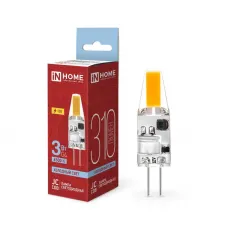 Лампа светодиодная LED-JC-COB 3Вт 12В G4 6500К 310лм IN HOME 4690612060255