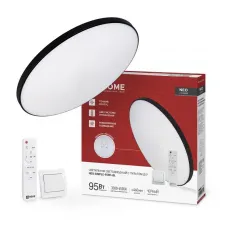 Светильник светодиодный NEO SIMPLE-95RC-BL 95Вт 3000-6500К 7600лм 230В 460х67мм с пультом ДУ черн. IN HOME 4690612060903