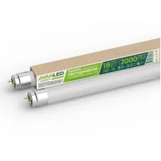 Лампа светодиодная AL T8-18-830-1200-М 18Вт матовая 3000К тепл. бел. G13 2000лм 195-265В (пр-во РФ) AVANLED 11112301